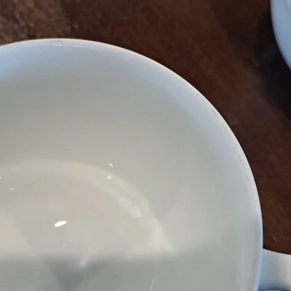 Limoges France Tea/Coffee Cup, Moi& Coi inscribed on white porcelain - Picture 6 of 12